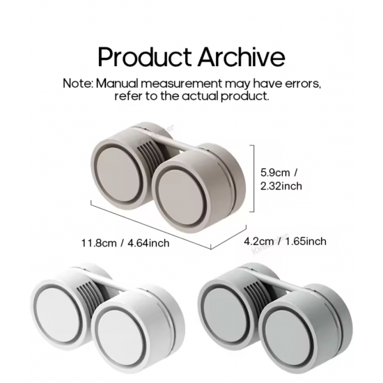 مروحة رقبة محمولة بدون شفرات قابلة للشحن USB – تبريد فوري صيفي